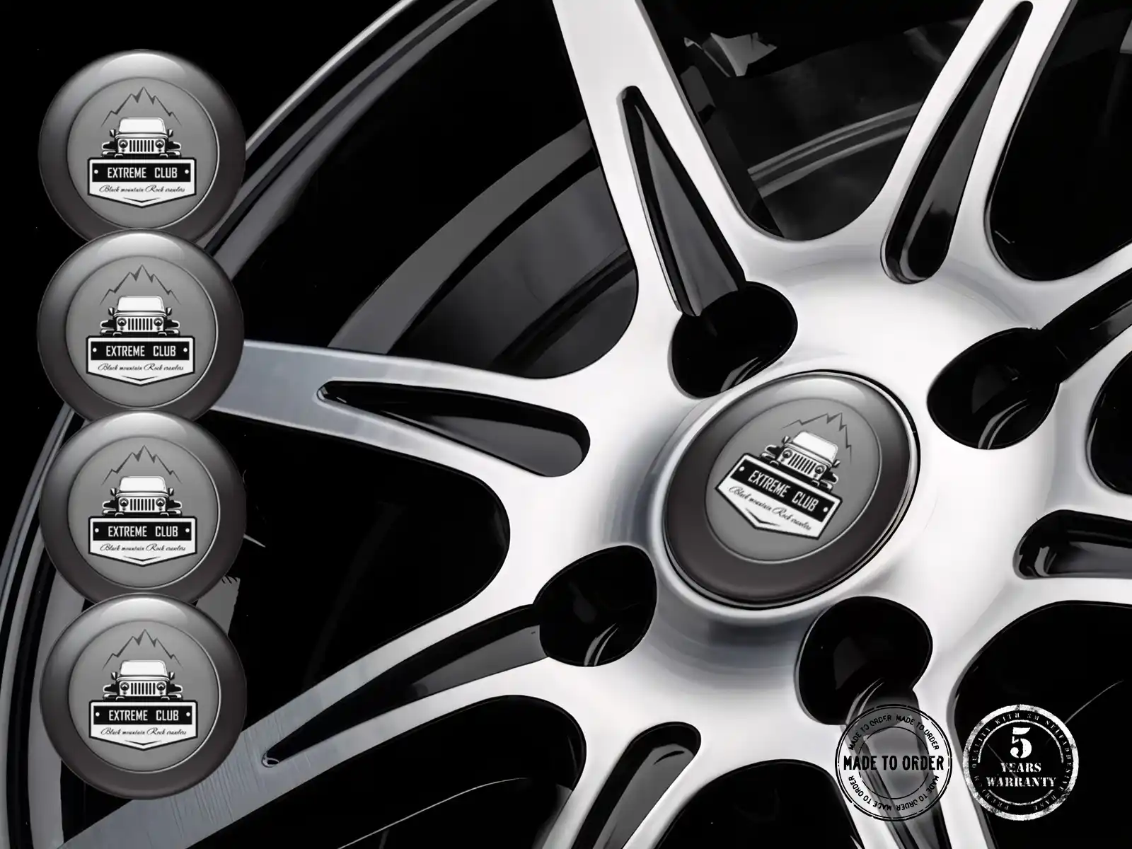 Wheel Emblem Style Superior Dome Badges Cars